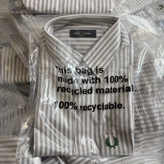 Striped shirt packaging